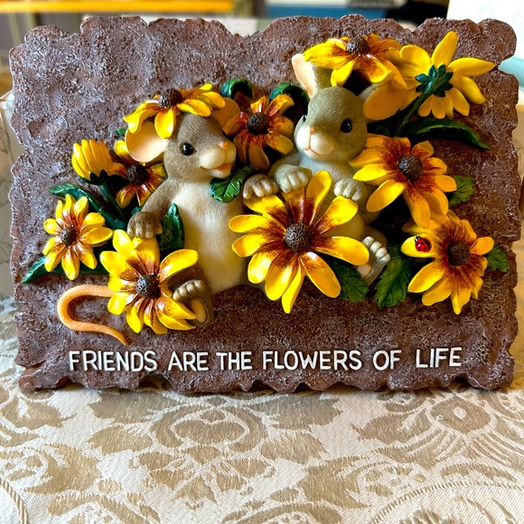 Fitz&Floyd Spring Garden wall plaque. New in box never displayed. - Picture 9 of 14